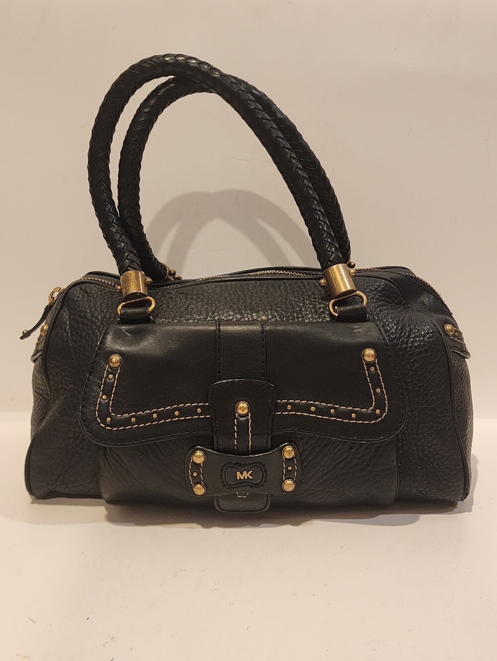 Michael Kors Black Leather Grayson Satchel